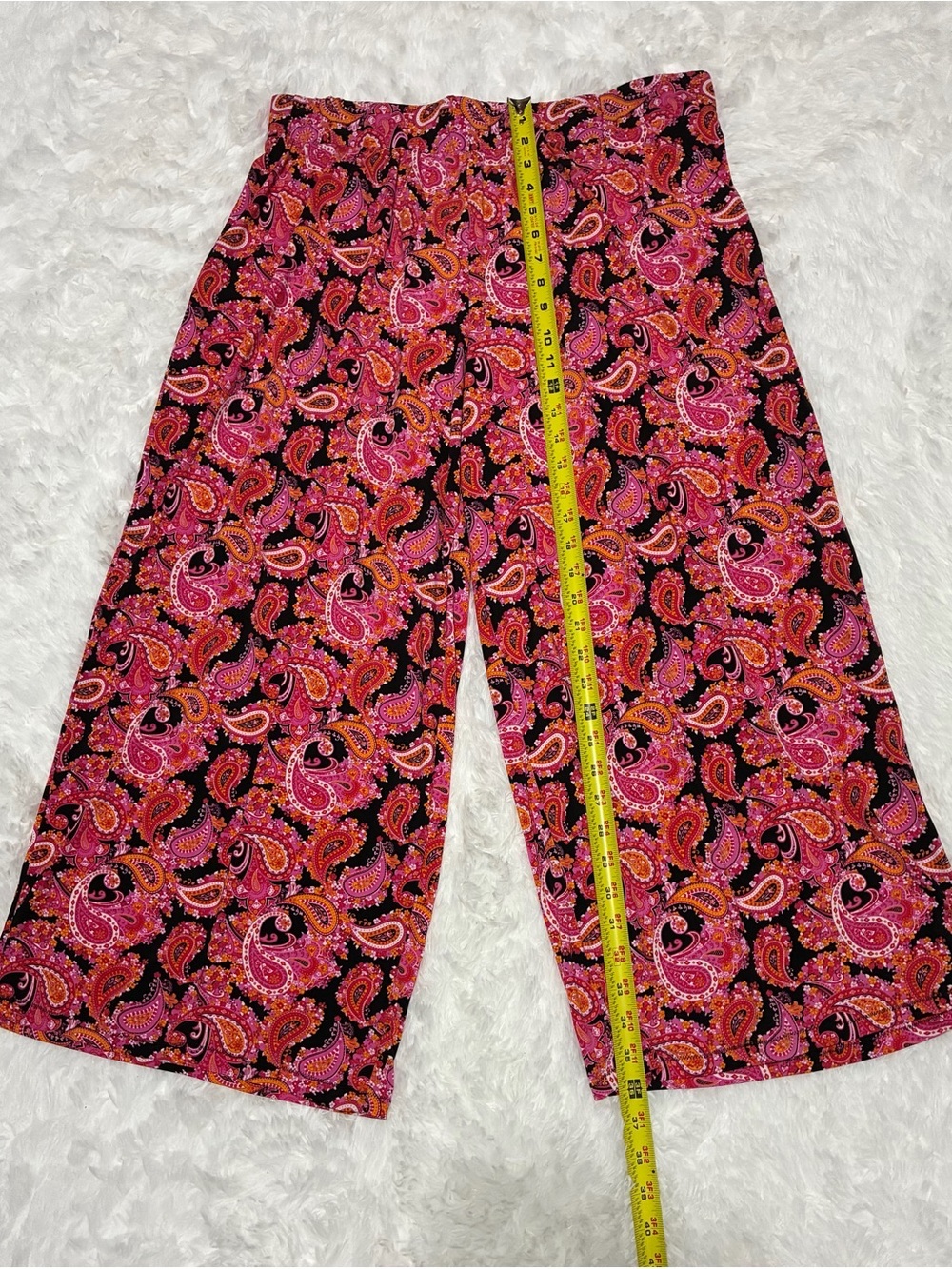Jessica London Pink Paisley Wide-Leg Palazzo Pants - Picture 6 of 8